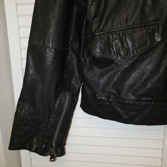 SOLD Mens JOES JEANS Genuine Leather Jacket.Blk.XL - Picture 5 of 7